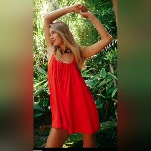 Free People | Dresses | Free People Rae Mini Mandarin Red Swingy Scoop Neck Dress Tie Straps Sz L | Poshmark Free People | Dresses | Free People Rae Mini Mandarin Red Swingy Scoop Neck Dress Tie Straps Sz L | Poshmark